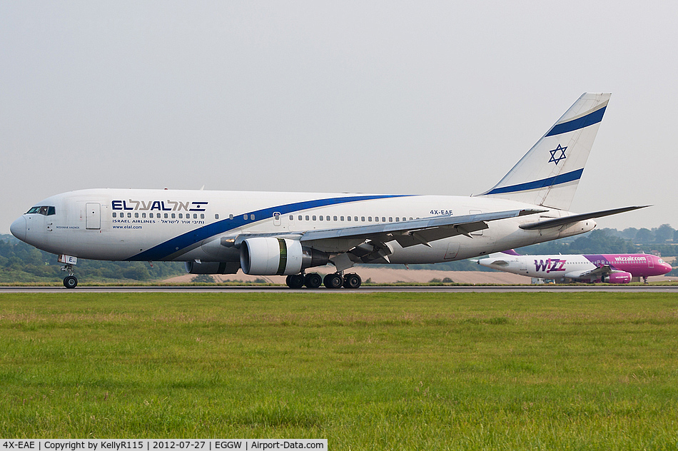 4X-EAE, 1990 Boeing 767-27E/ER C/N 24832, London Luton - El Al Israel Airlines