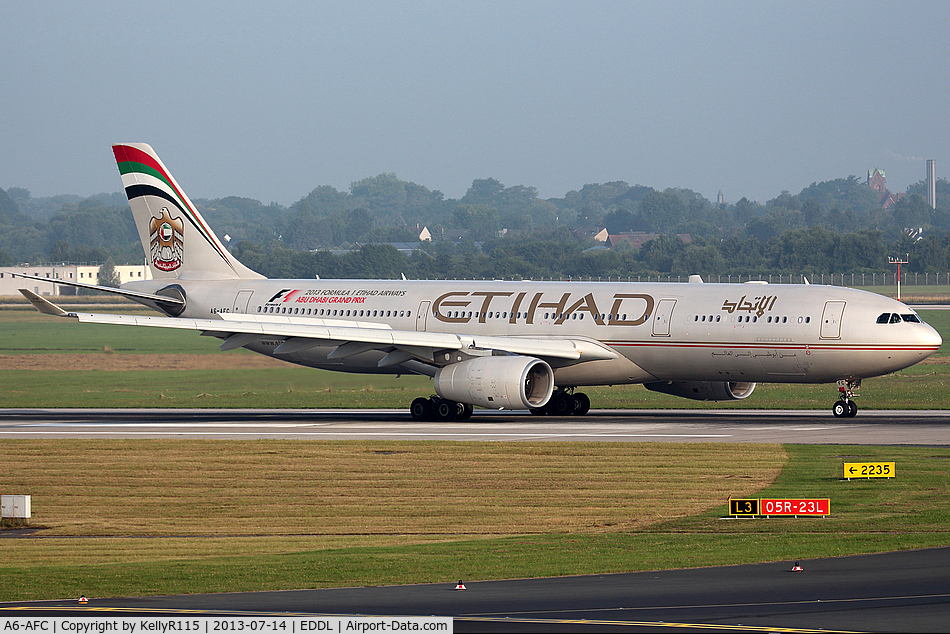 A6-AFC, 2010 Airbus A330-343X C/N 1167, Dusseldorf Rhein-Ruhr - Etihad Airways