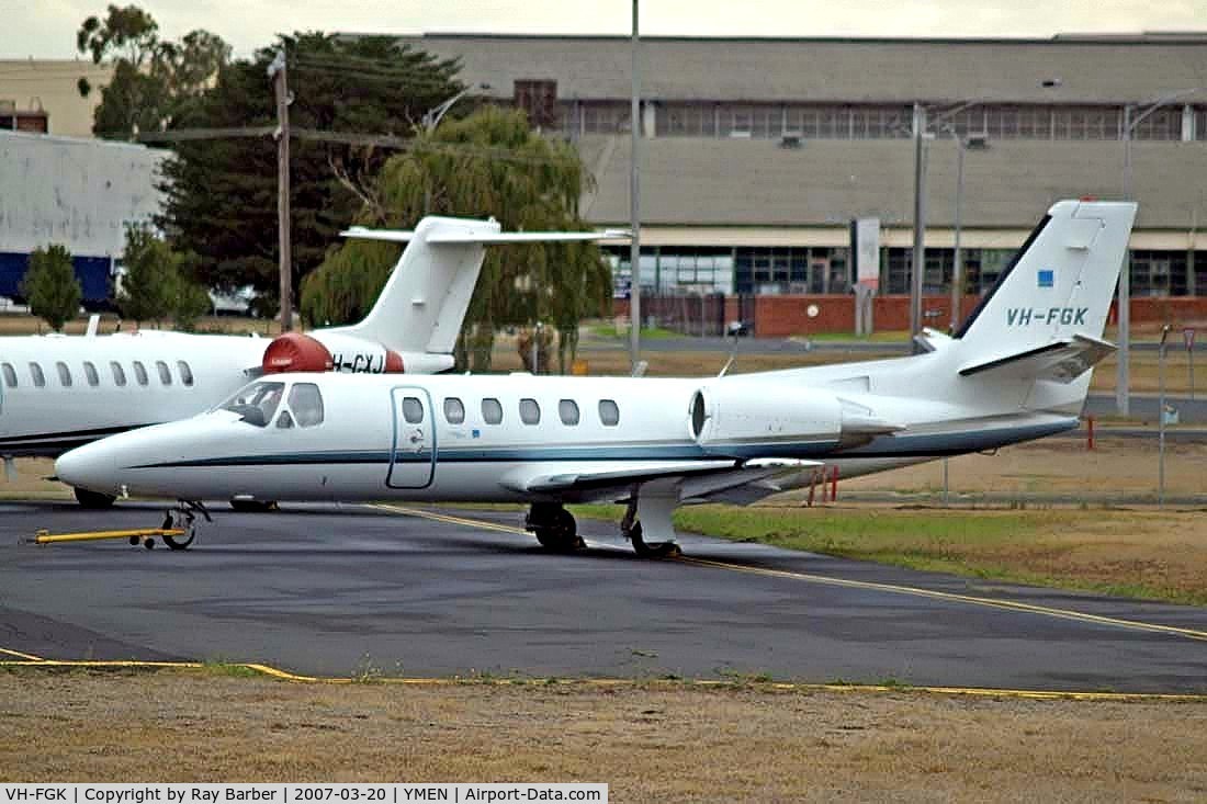 VH-FGK, 1998 Cessna 550 Citation Bravo C/N 550-0852, Cessna Citation Bravo [550-0852] Melbourne-Essendon~VH 20/03/2007