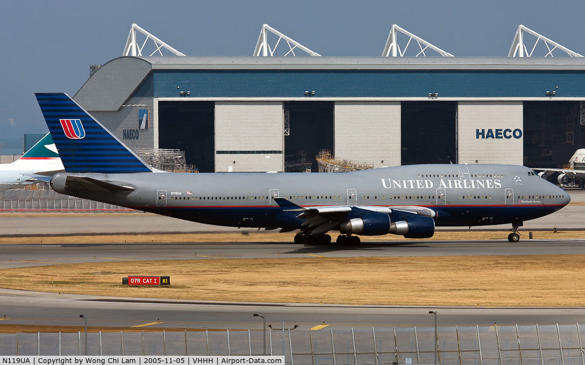 N119UA, 1999 Boeing 747-422 C/N 28812, United Airlines