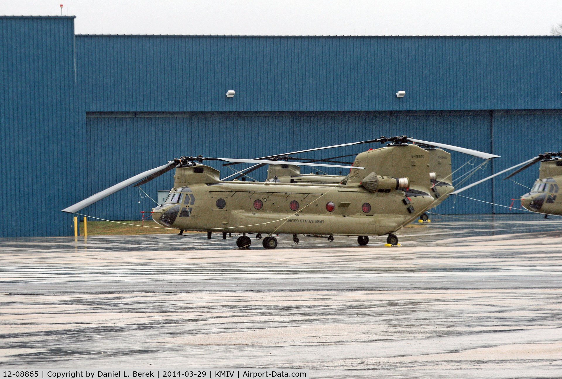 12-08865, Boeing CH-47F Chinook C/N M.8865, This new-build Chinook heads a gaggle of stable mates at the Millville refitting facility.