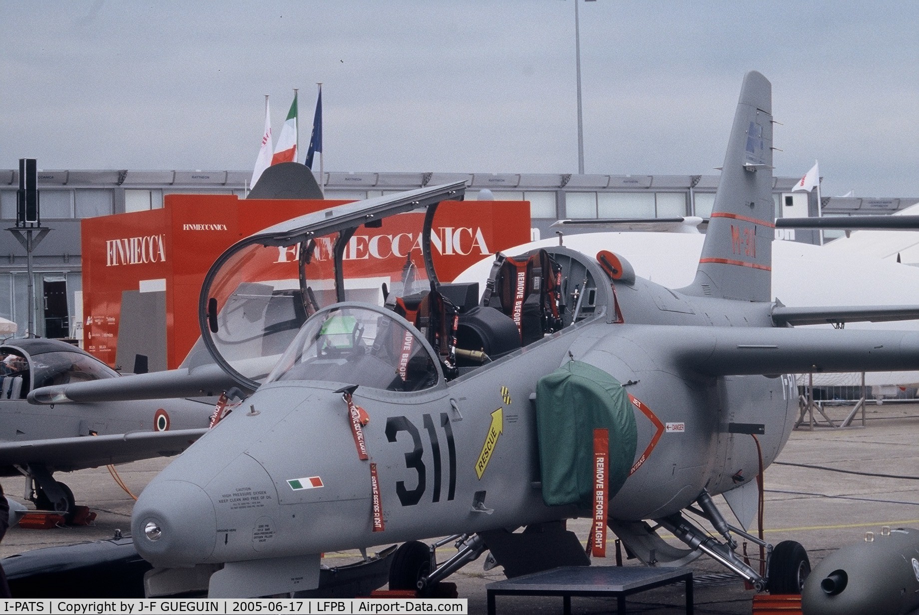 I-PATS, Aermacchi M-311 C/N 201, On display at Paris-Le Bourget 2005 airshow.