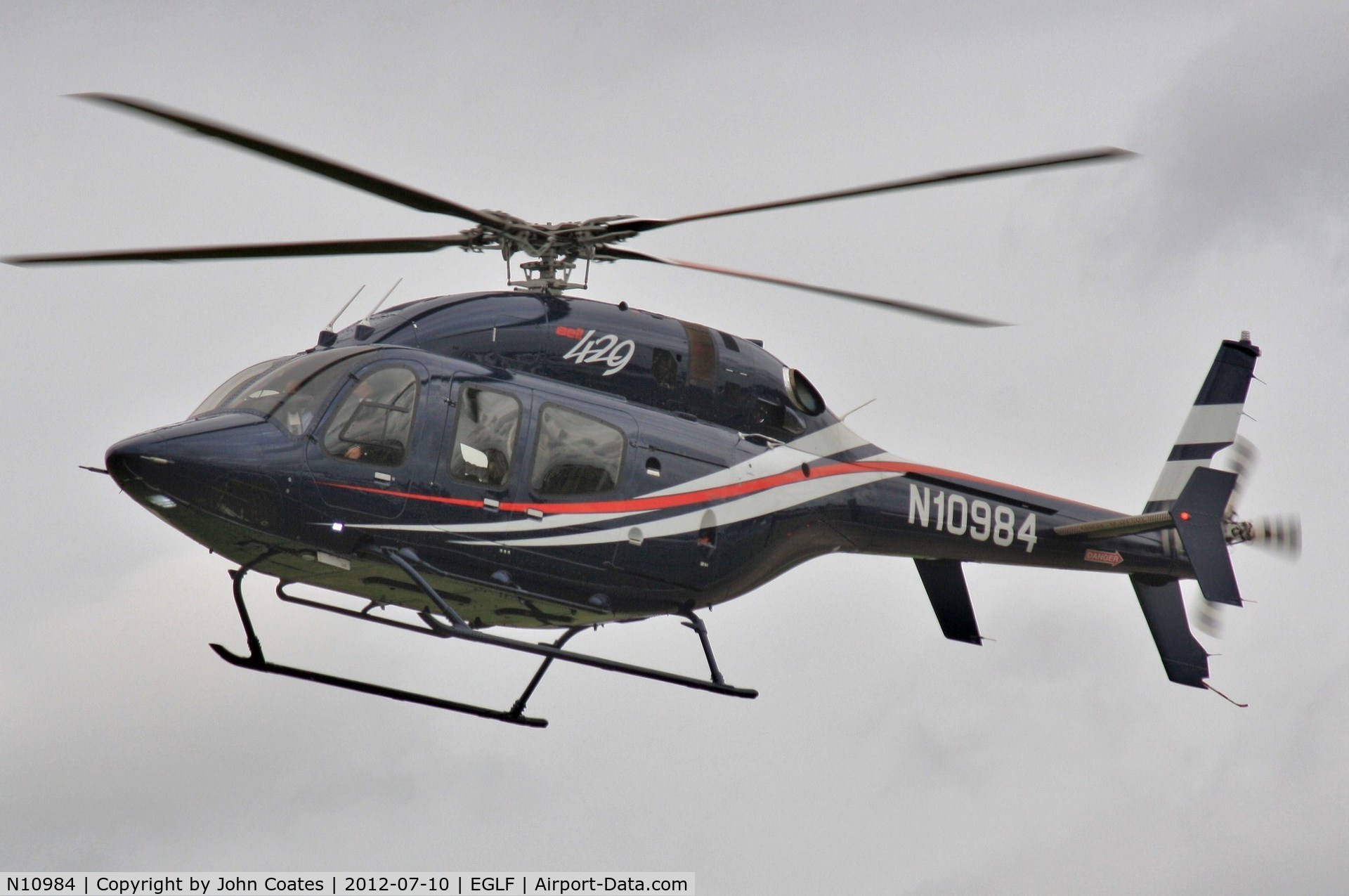 N10984, 2007 Bell 429 GlobalRanger C/N 57003, Arriving