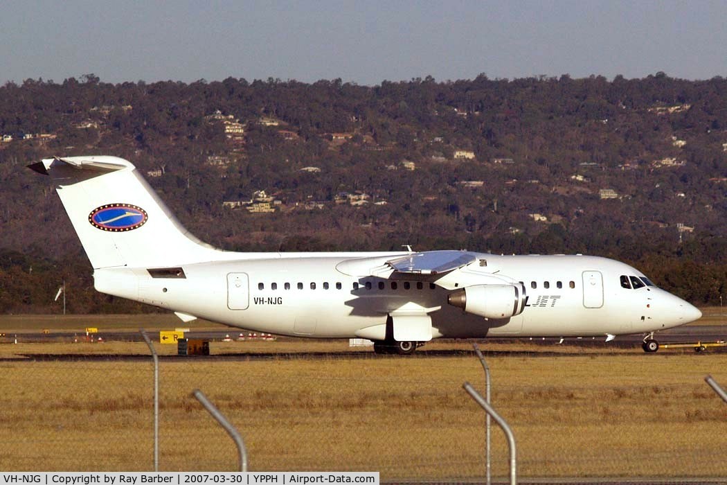 VH-NJG, 1990 British Aerospace BAe.146-200 C/N E2170, BAe 146-200 [E2170] (National Jet) Perth Int'l~VH 30/03/2007