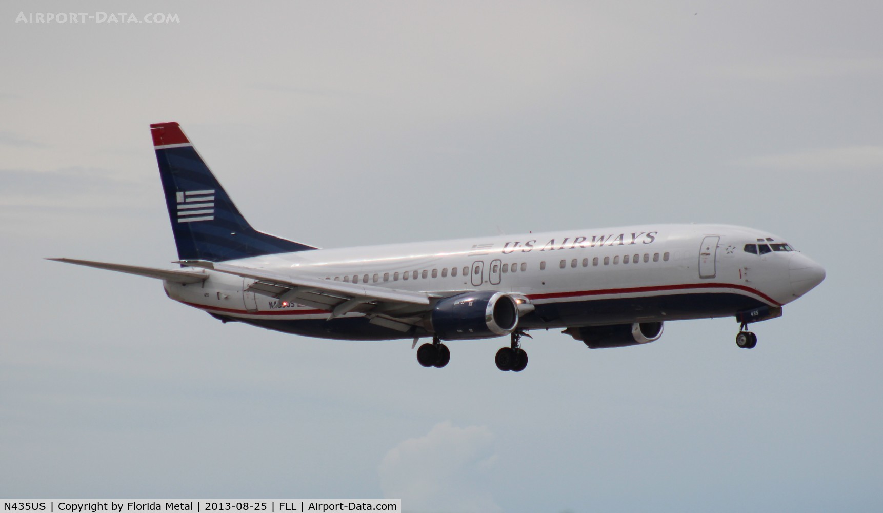 N435US, 1990 Boeing 737-4B7 C/N 24557, US Airways 737-400