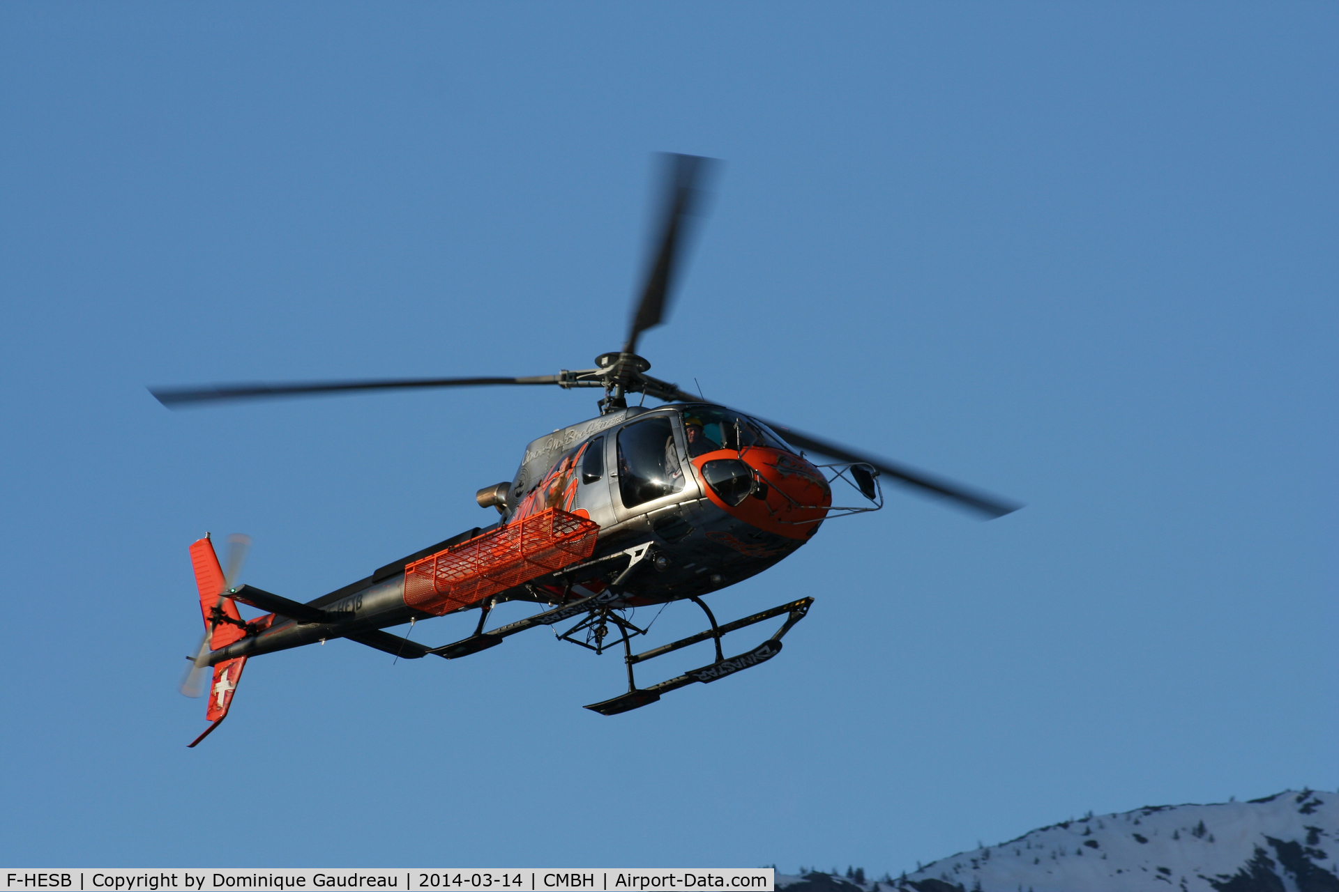 F-HESB, Eurocopter AS-350B-3 Ecureuil Ecureuil C/N 7259, Landing at Chamonix Mont-Blanc