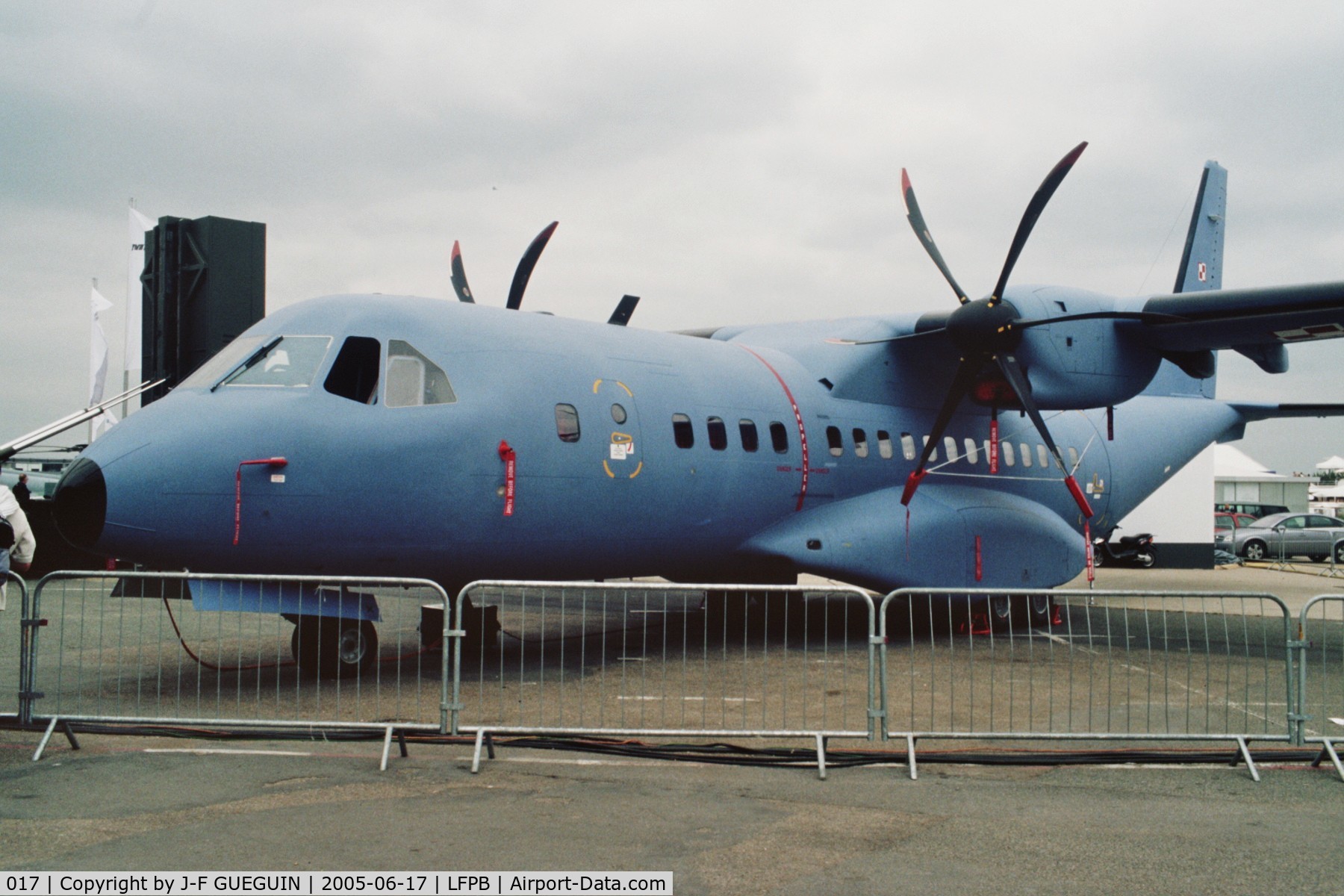 017, CASA C-295M C/N S-017, On display at Paris-Le Bourget 2005 airshow.