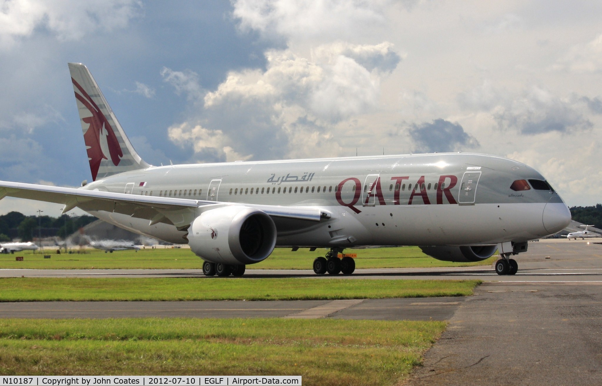 N10187, 2012 Boeing 787-8 Dreamliner Dreamliner C/N 38320, At FIA 2012