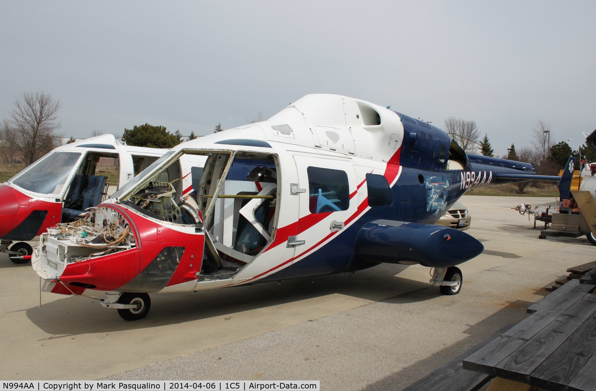 N994AA, Bell 222 C/N 47080, Bell 222