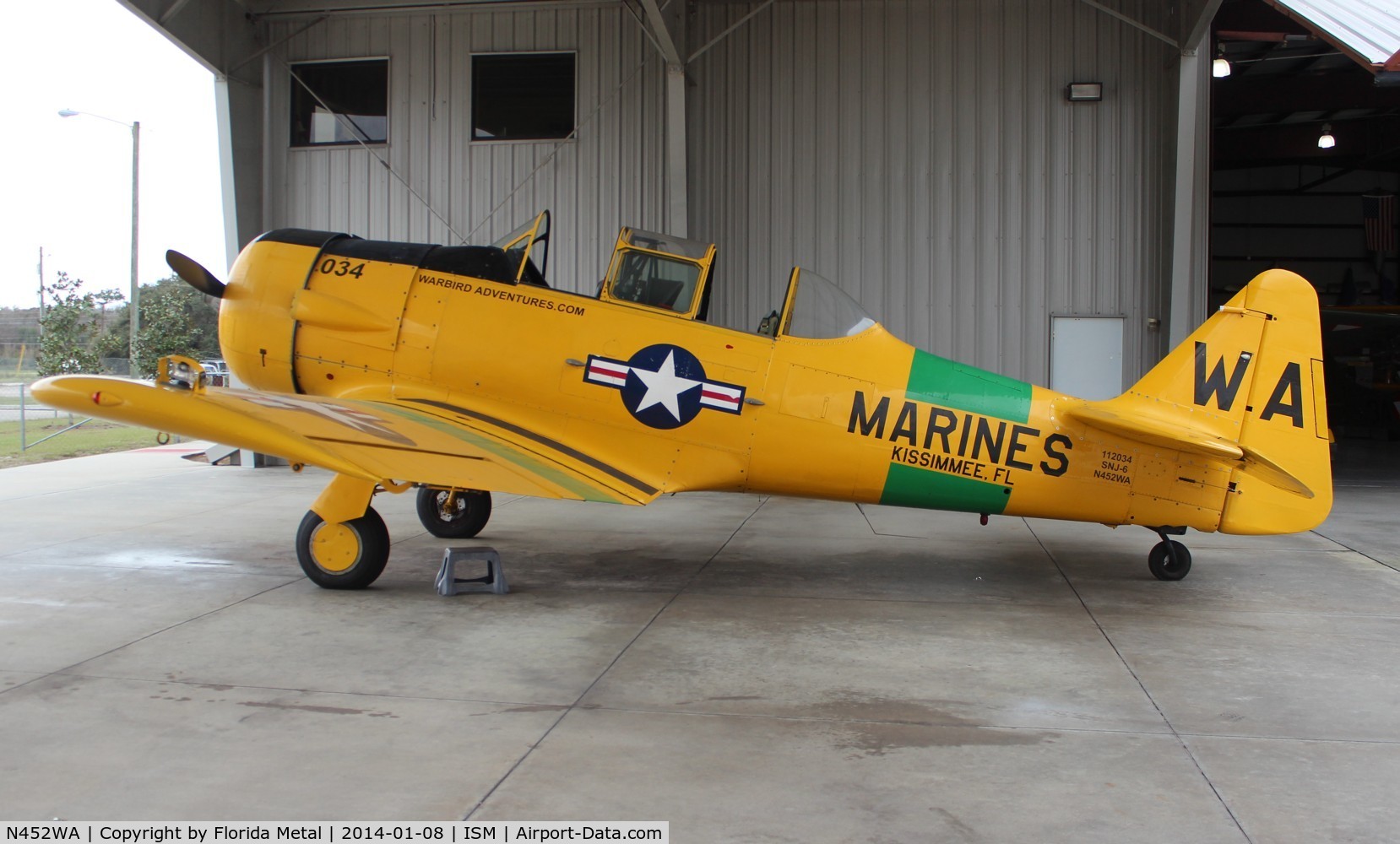 N452WA, 1945 North American SNJ-6 Texan C/N 121-43137, Warbird Adventures SNJ-6