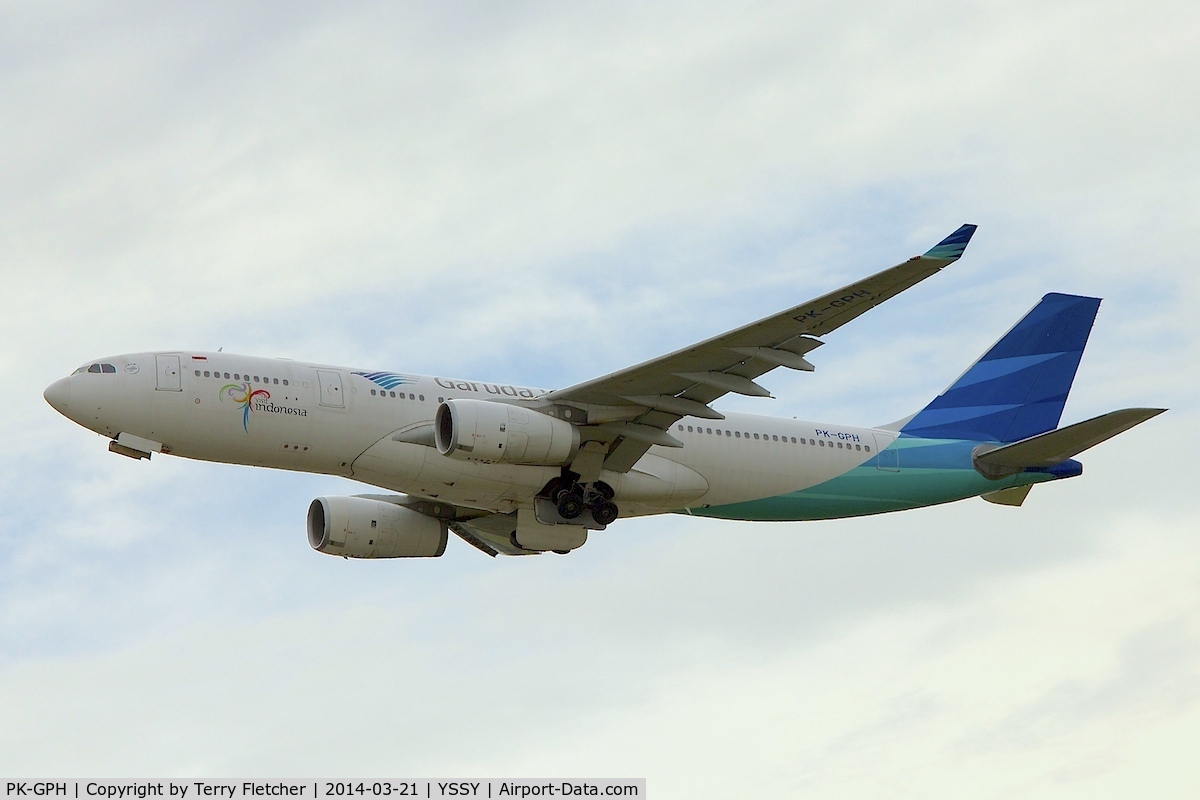 PK-GPH, 2009 Airbus A330-243 C/N 1020, 2009 Airbus A330-243, c/n: 1020 of Garuda at Sydney