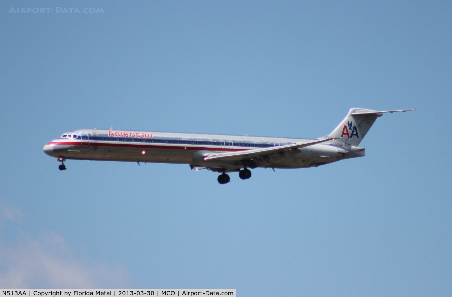 N513AA, 1990 McDonnell Douglas MD-82 (DC-9-82) C/N 49890, American MD-82