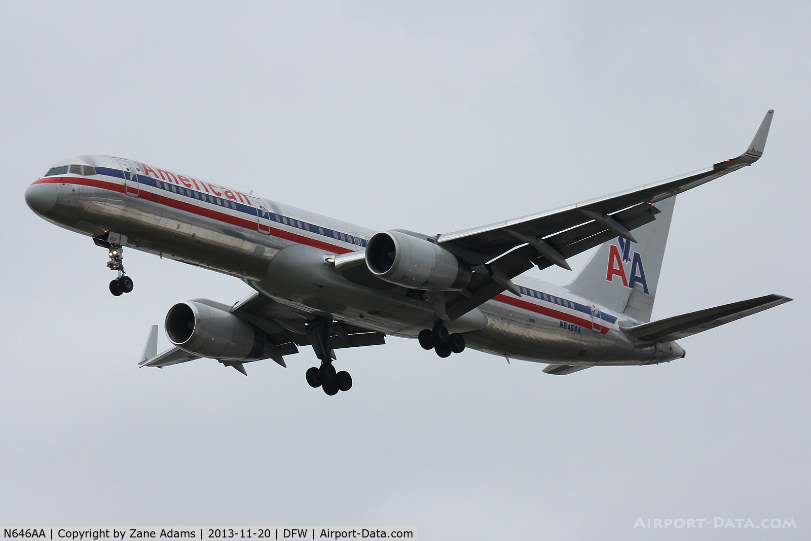 N646AA, 1991 Boeing 757-223 C/N 24604, American Airlines at DFW Airport