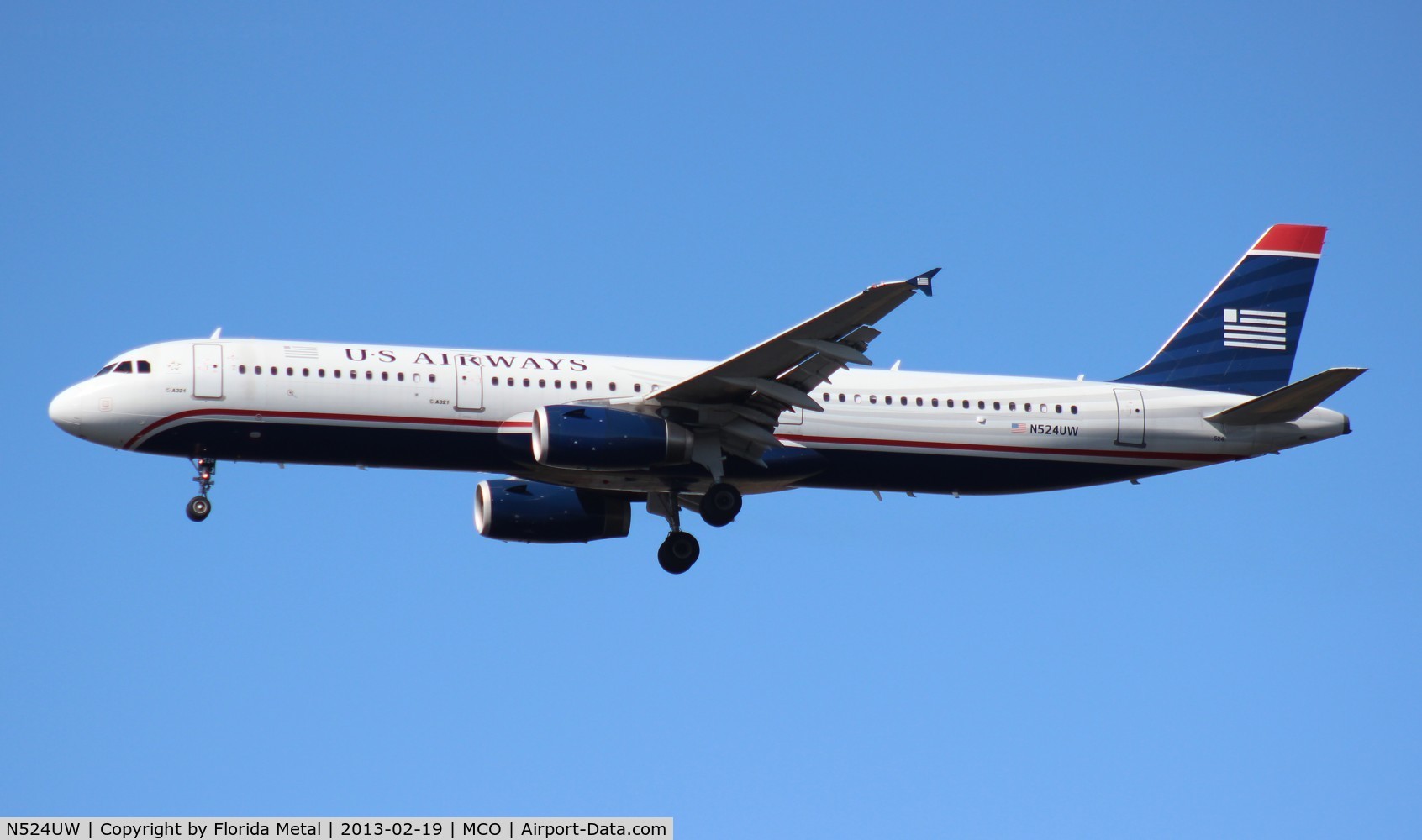 N524UW, 2009 Airbus A321-231 C/N 3977, US Airways A321