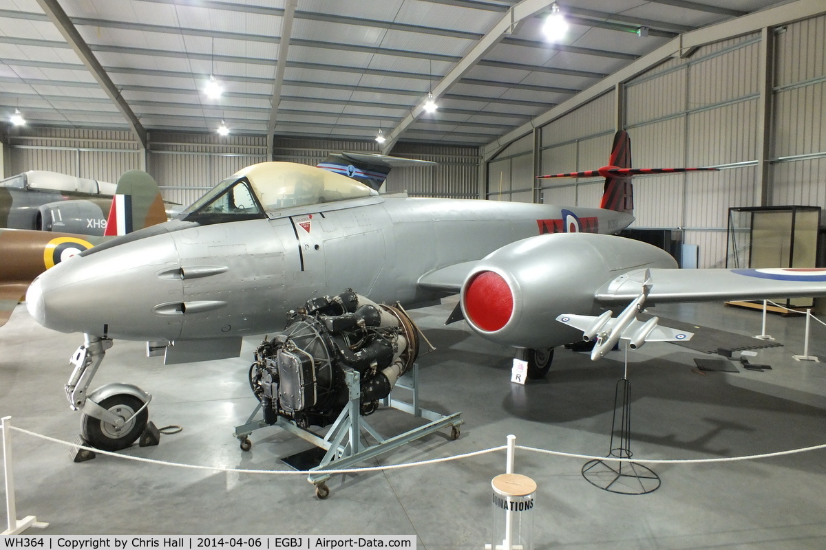 WH364, Gloster Meteor F.8 C/N Not found WH364, at the Jet Age Museum, Staverton