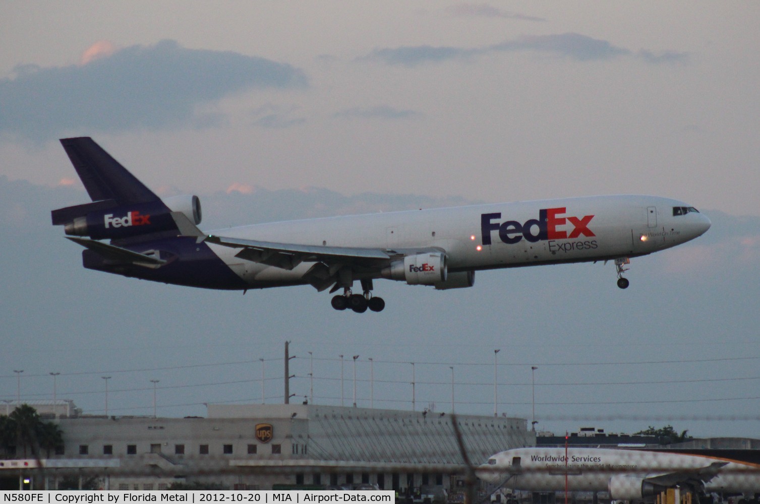 N580FE, 1993 McDonnell Douglas MD-11F C/N 48471, Fed Ex MD-11F