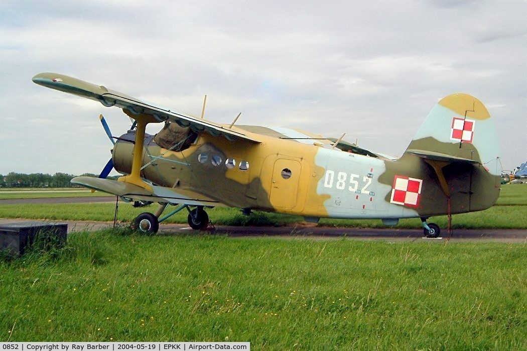 0852, Antonov An-2 Colt C/N 1G108-52, Antonov An-2T [1G108-52] (Polish Air Force) Kracow-Balice~SP 19/05/2004