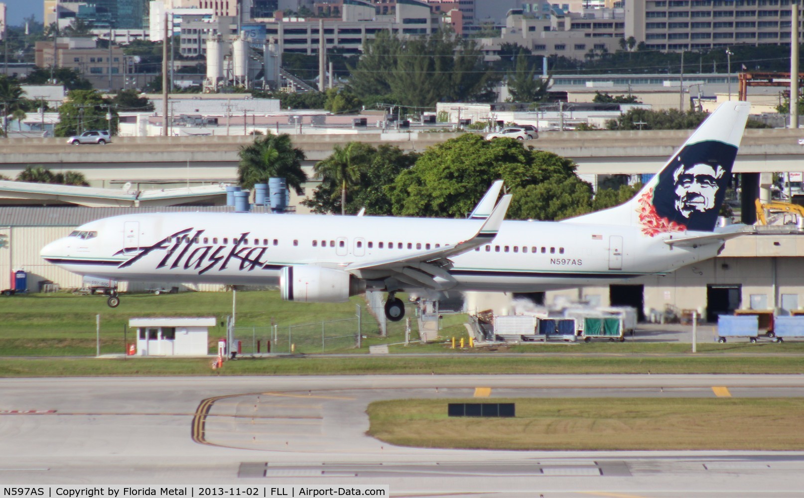 N597AS, 2008 Boeing 737-890 C/N 35689, Alaska 737-800