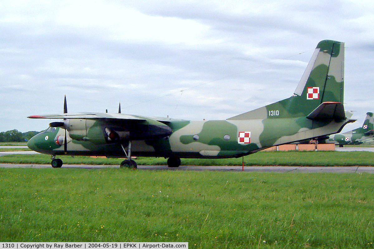 1310, Antonov An-26 C/N 13-10, Antonov AN-26 [13-10] (Polish Air Force) Kracow-Balice~SP 19/05/2004