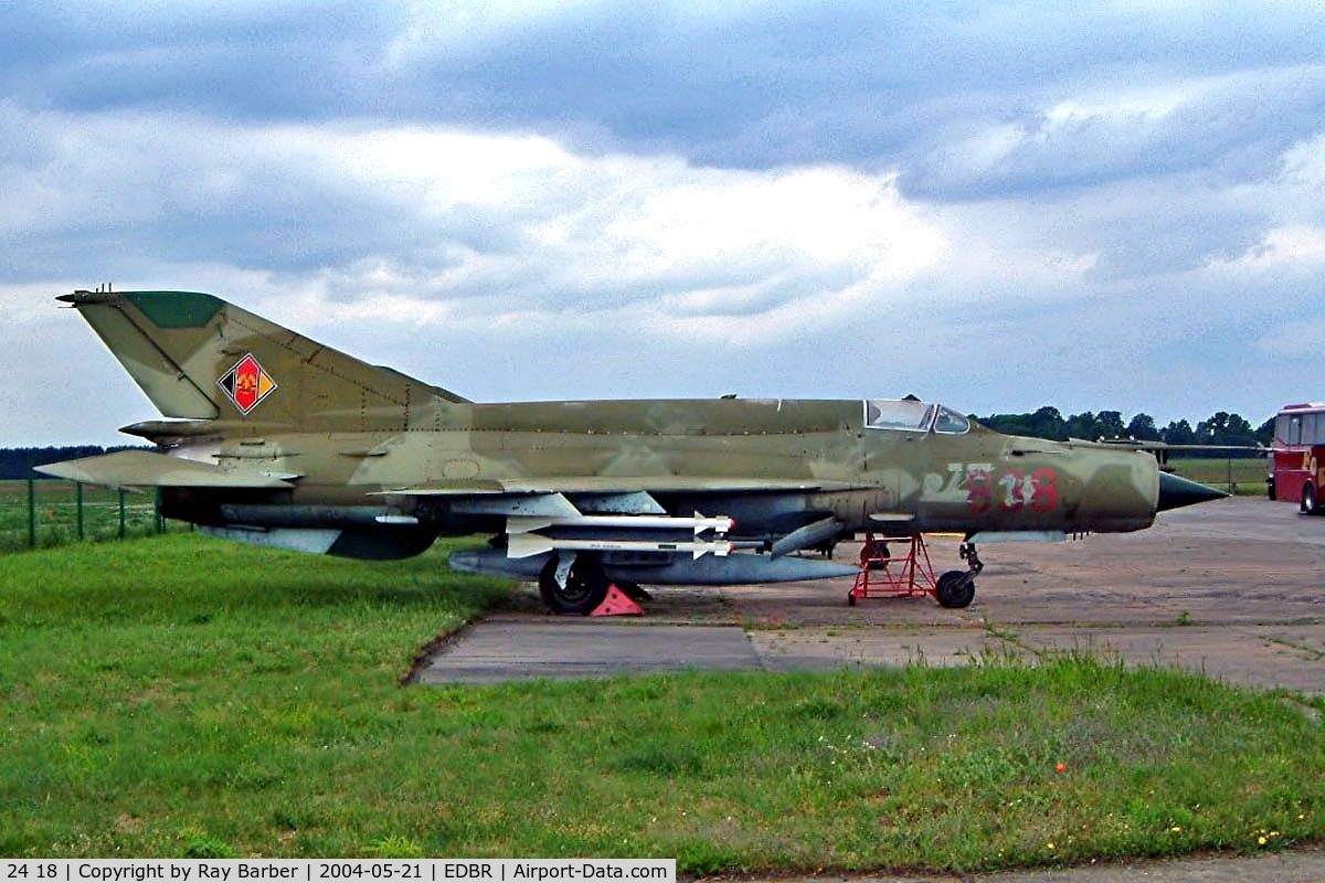 24 18, 1977 Mikoyan-Gurevich MiG-21Bis SAU C/N N75051378, Mikoyan-Gurevich MiG-21Bis SAU Fishbed [N75051378] (German Air Force) Rothenburg-Gorlitz~D 21/05/2004
