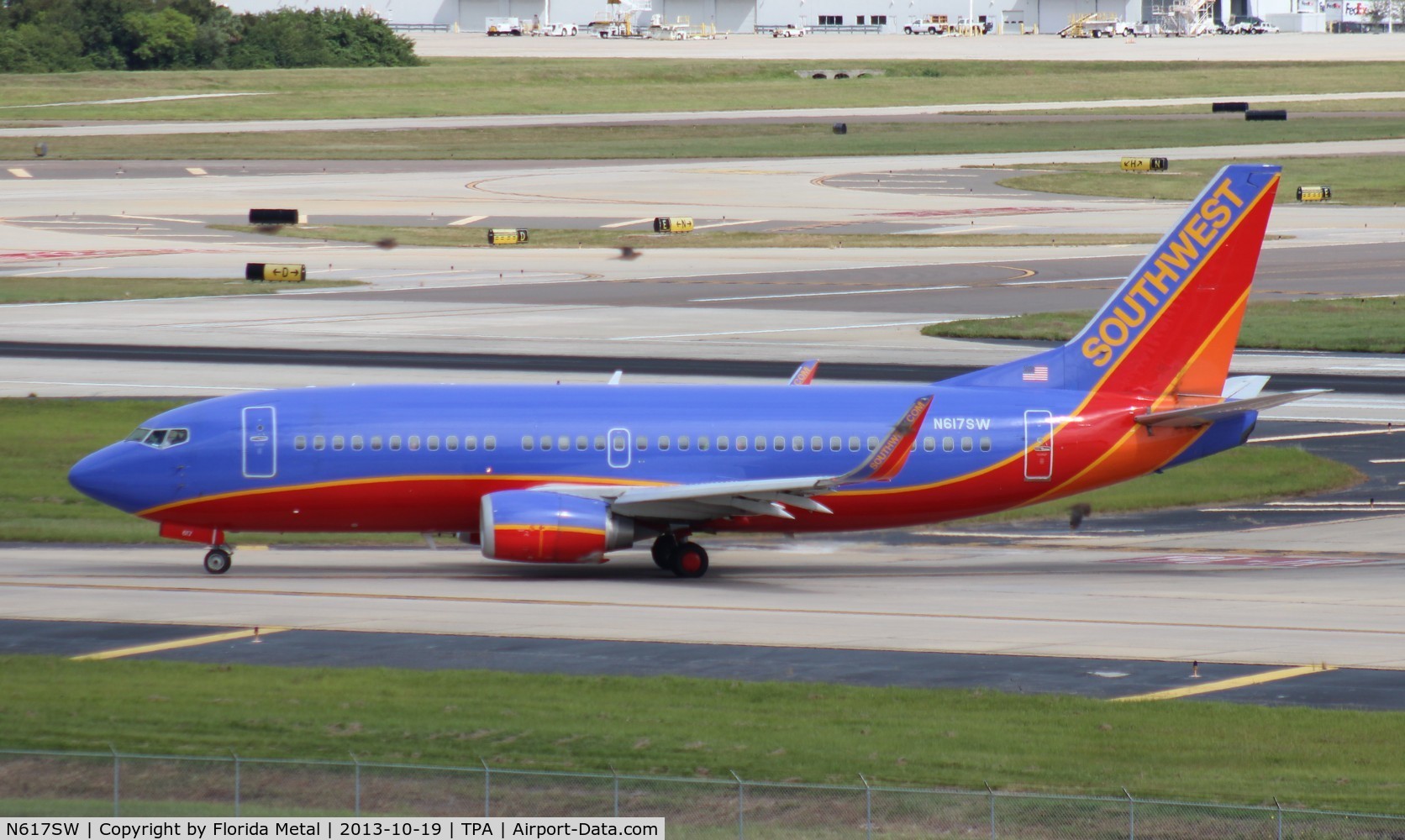 N617SW, 1995 Boeing 737-3H4 C/N 27700, Southwest 737-300