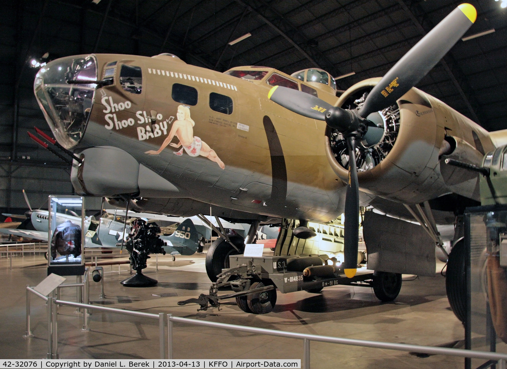 42-32076, 1942 Boeing B-17G Flying Fortress C/N 7190, Beautiful World War II bomber at the National Museum of the United States Air Force.