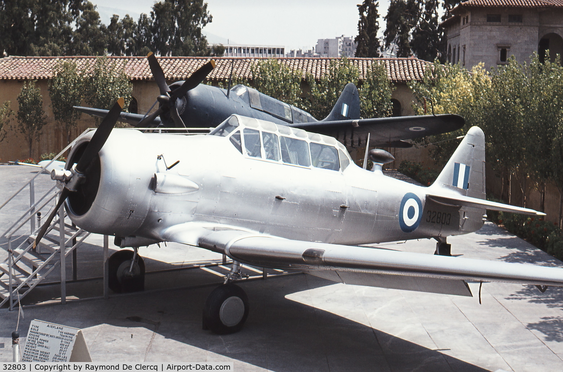 32803, 1949 North American T-6G Texan C/N 168-644, War Museum Athens, July 1977.