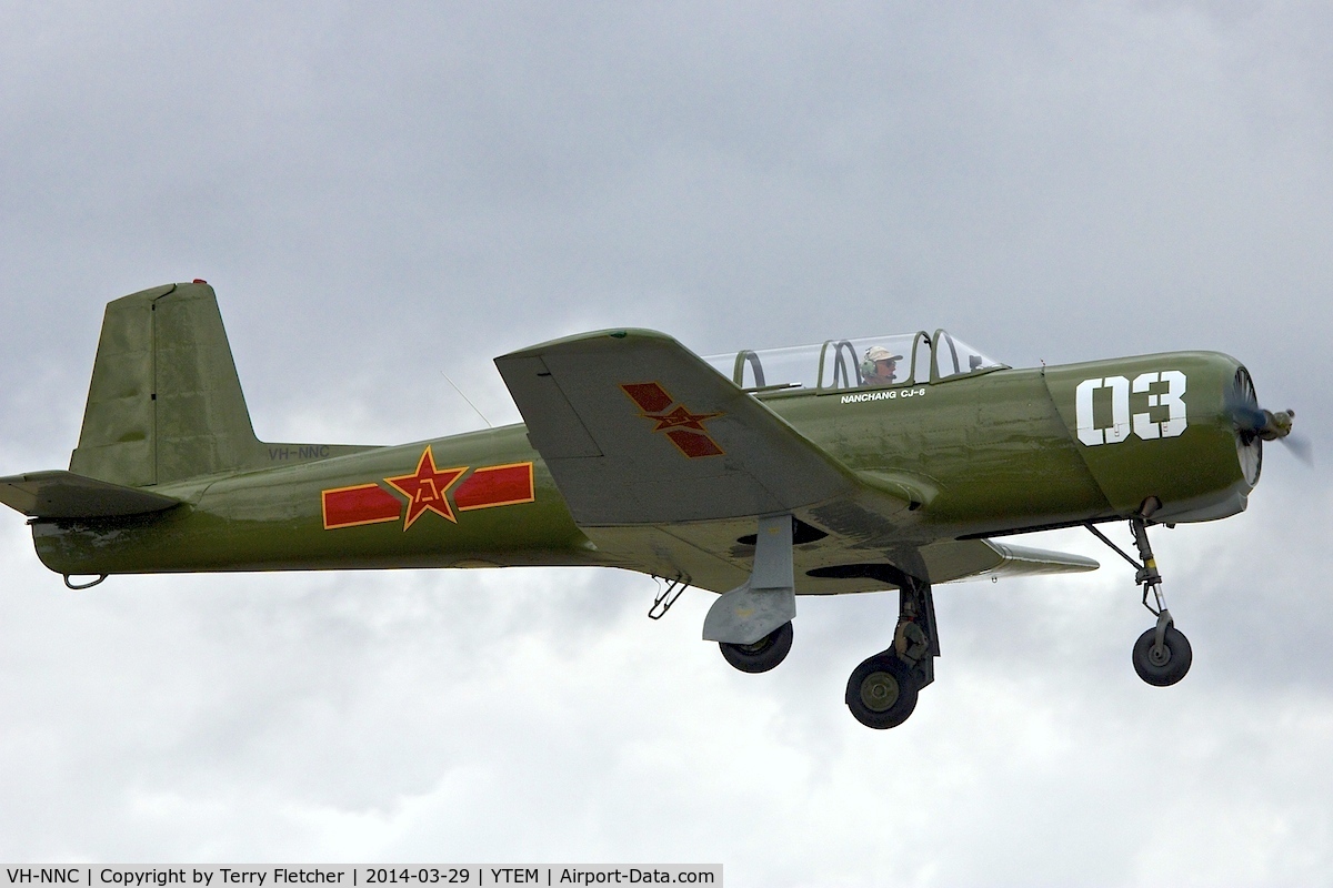 VH-NNC, 1970 Nanchang CJ-6 C/N 2751248, At Temora Airport during the 40th Anniversary Fly-In of the Australian Antique Aircraft Association