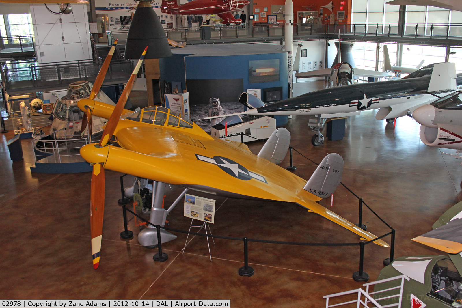 02978, 1942 Vought V-173 C/N 1, The Flying Pancake on display at the Frontiers of Flight Museum - Dallas, Texas