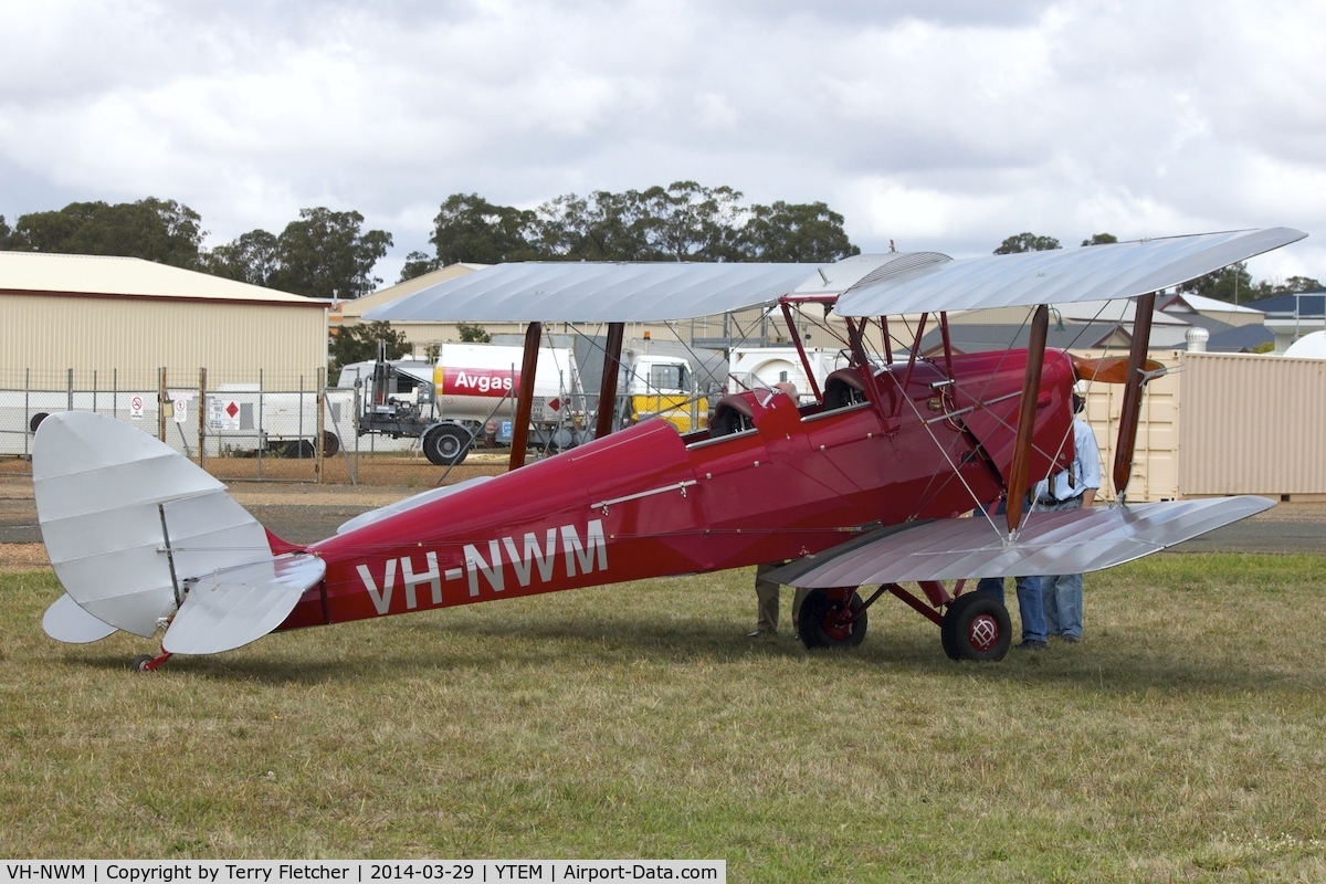 VH-NWM, 1941 De Havilland DH-82A Tiger Moth II C/N DHA228, At Temora Airport during the 40th Anniversary Fly-In of the Australian Antique Aircraft Association
- ?? ex RAAF A17-227