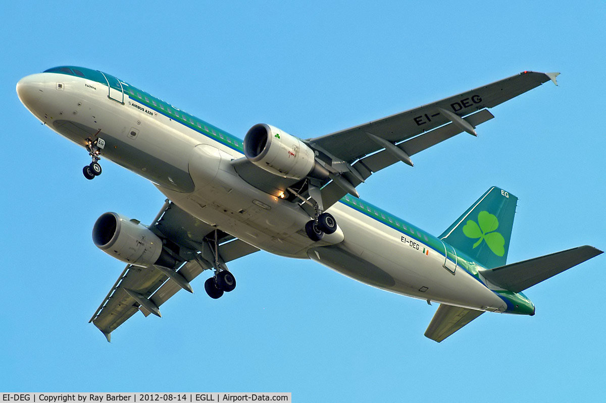 EI-DEG, 2004 Airbus A320-214 C/N 2272, Airbus A320-214 [2272] (Aer Lingus) Home~G 14/08/2012. On approach 27R.