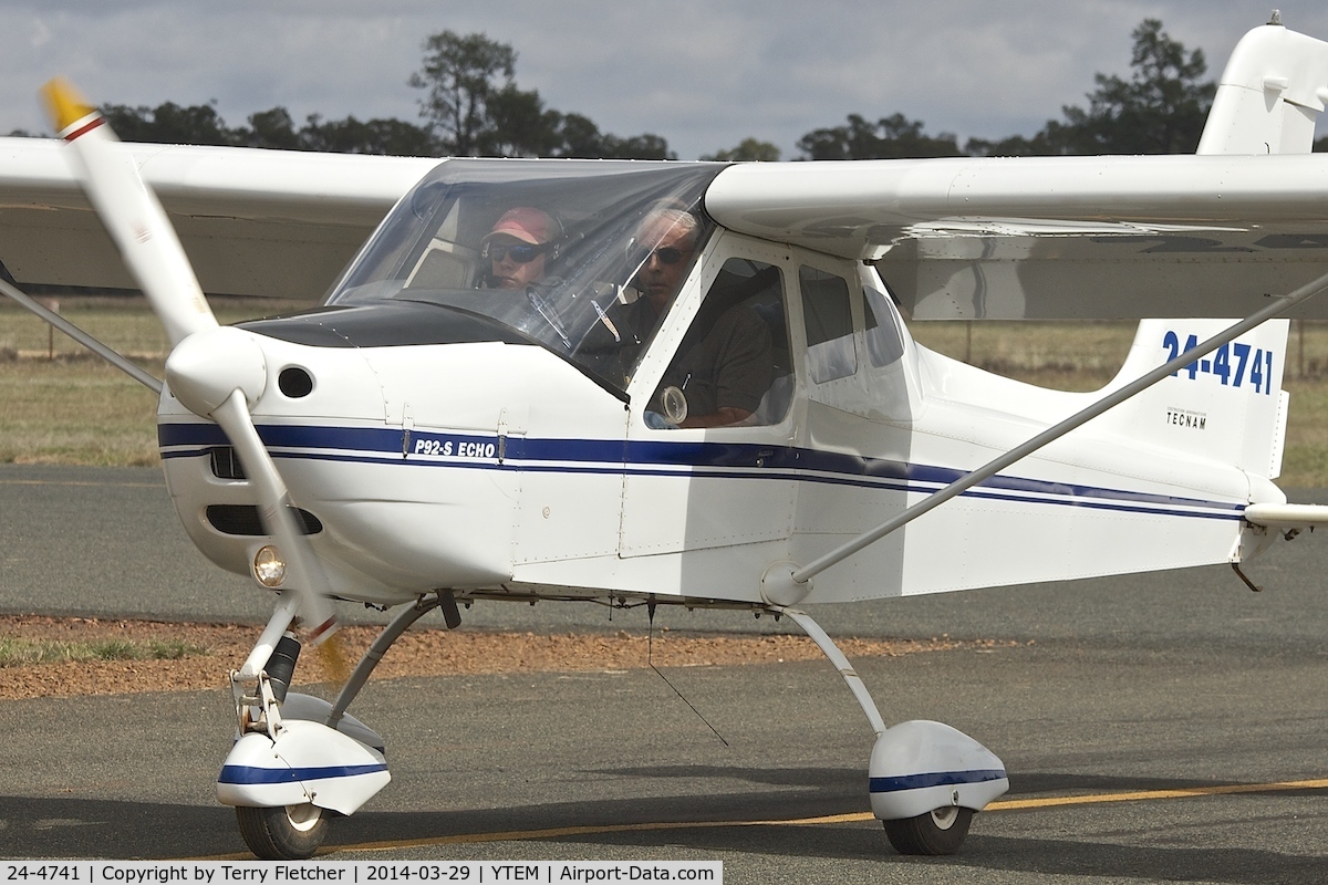 24-4741, Tecnam P-92S Echo C/N 0394, At Temora Airport during the 40th Anniversary Fly-In of the Australian Antique Aircraft Association