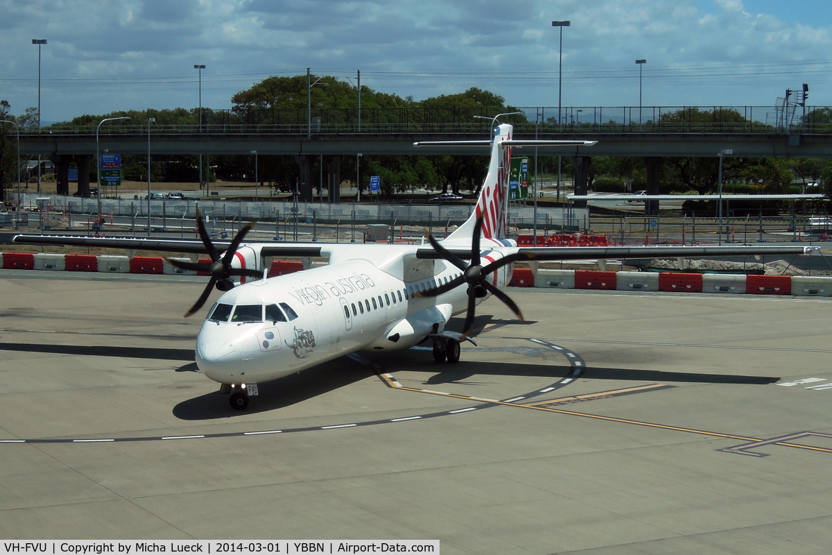 VH-FVU, 2011 ATR 72-500 C/N 978, At Brisbane