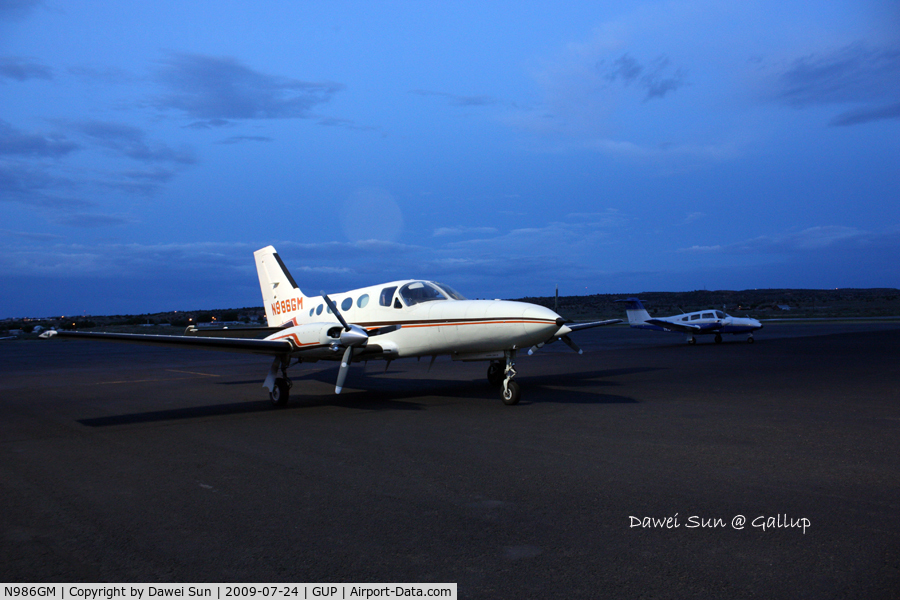 N986GM, 1978 Cessna 414A Chancellor C/N 414A0089, Gallup Municipal Airport, Gallup, New Mexico, United States