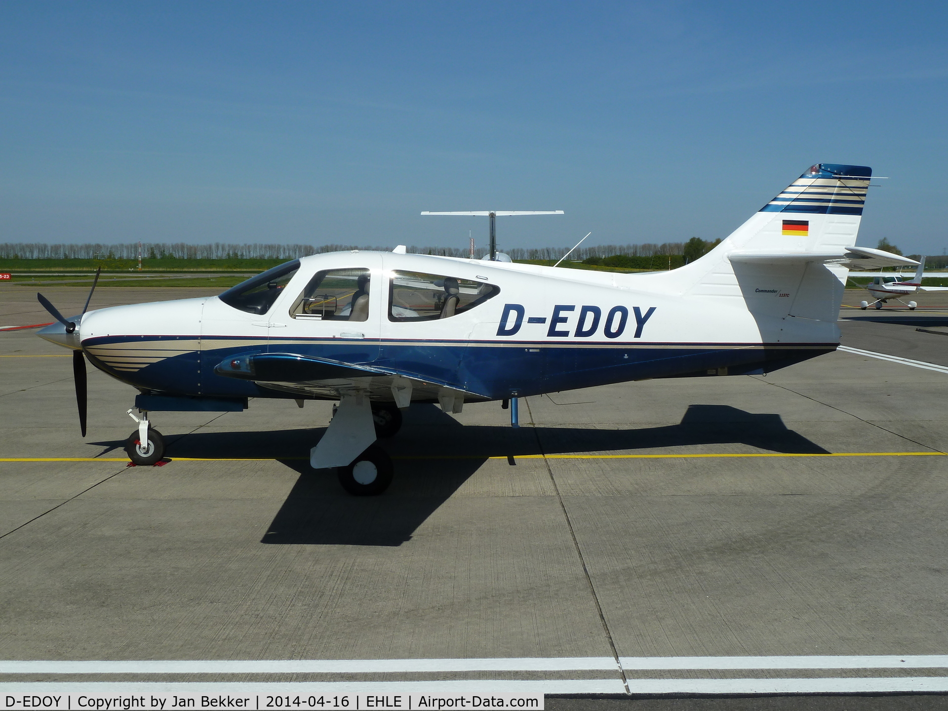 D-EDOY, Rockwell Commander 115TC C/N 20031, Airport Lelystad