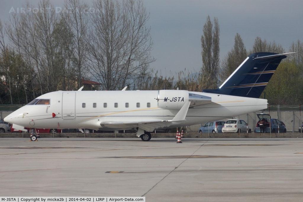 M-JSTA, 2005 Bombardier Challenger 604 (CL-600-2B16) C/N 5639, Parked