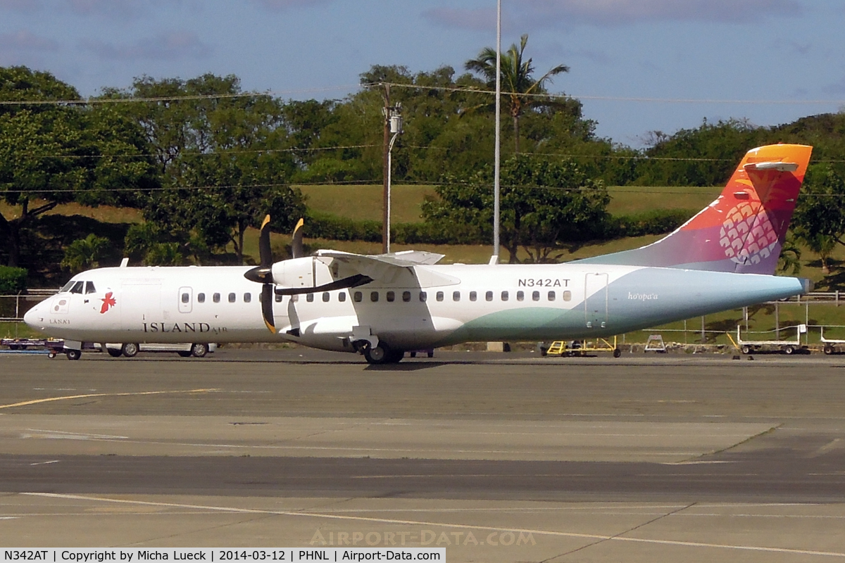 N342AT, 1993 ATR 72-212 C/N 345, At Honolulu