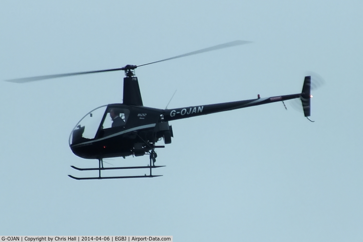 G-OJAN, 1991 Robinson R22 Beta C/N 2012, privately owned