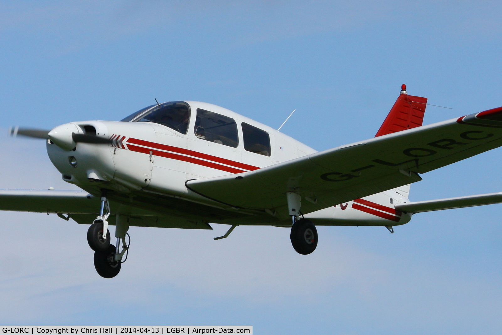 G-LORC, 1992 Piper PA-28-161 Cadet C/N 2841339, at Breighton's 'Early Bird' Fly-in 13/04/14