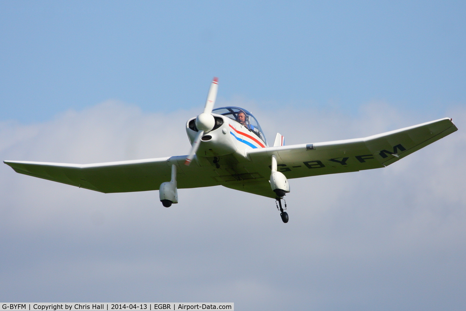 G-BYFM, 2000 Jodel DR-1050 M1 Excellence Replica C/N PFA 304-13237, at Breighton's 'Early Bird' Fly-in 13/04/14
