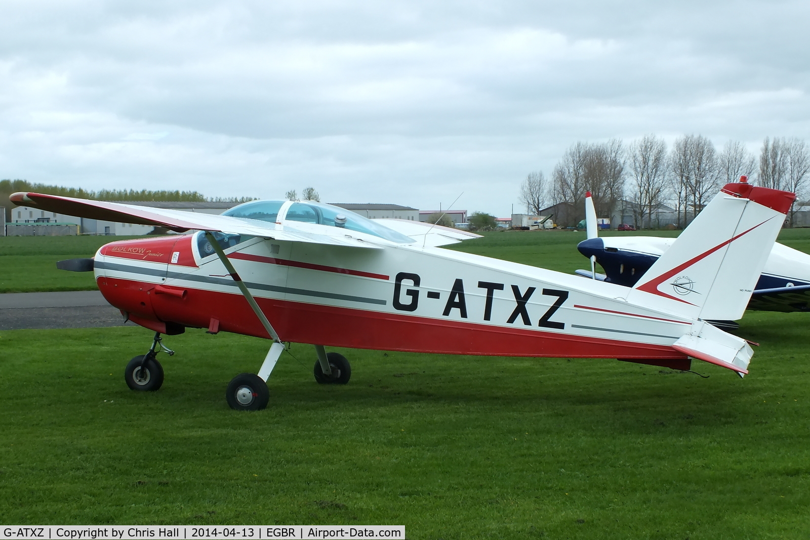 G-ATXZ, 1966 Bolkow Bo-208C Junior C/N 624, at Breighton's 'Early Bird' Fly-in 13/04/14