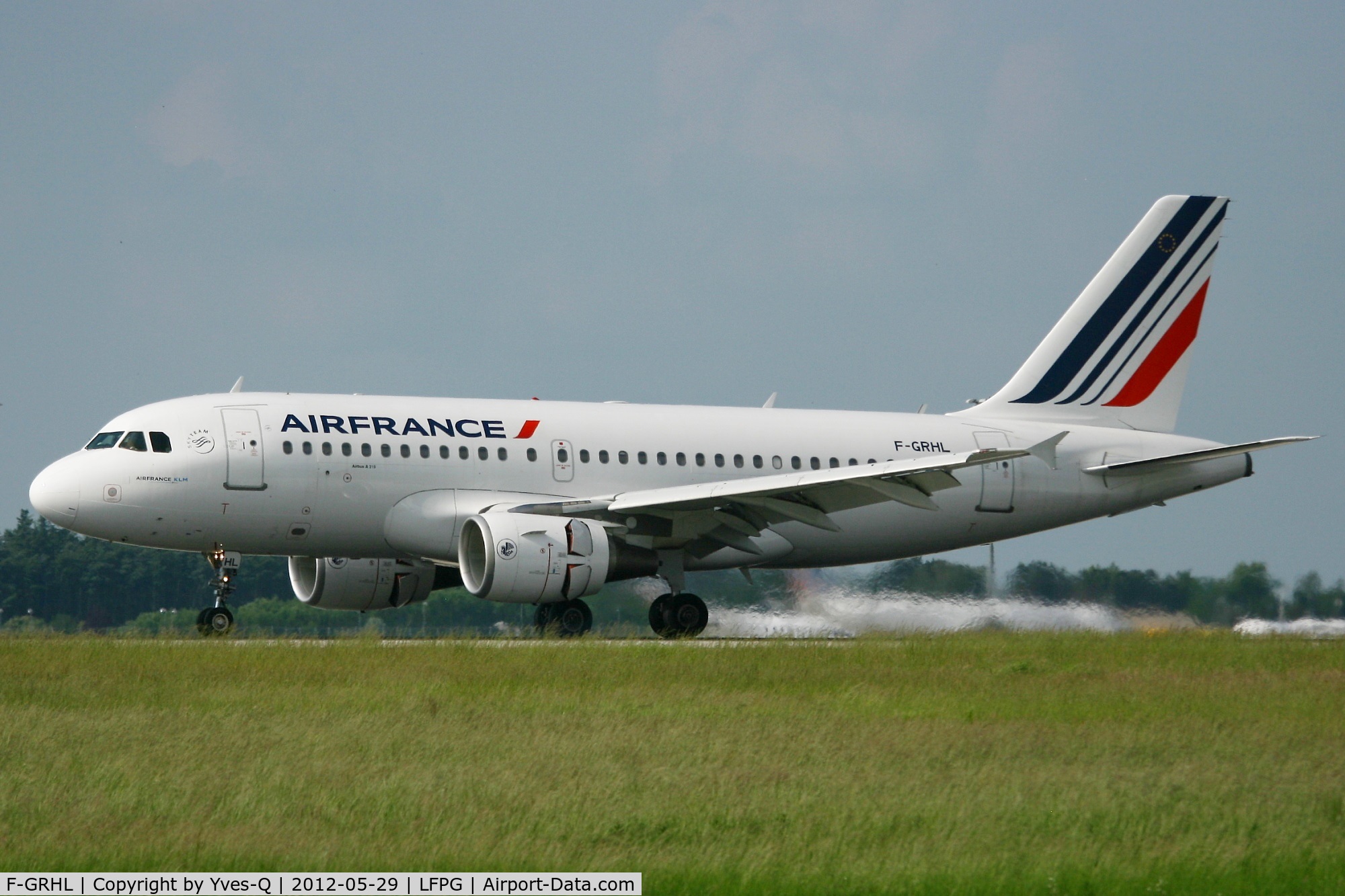 F-GRHL, 2000 Airbus A319-111 C/N 1201, Airbus A319-111, Landing Rwy 26L, Roissy Charles De Gaulle Airport (LFPG-CDG)