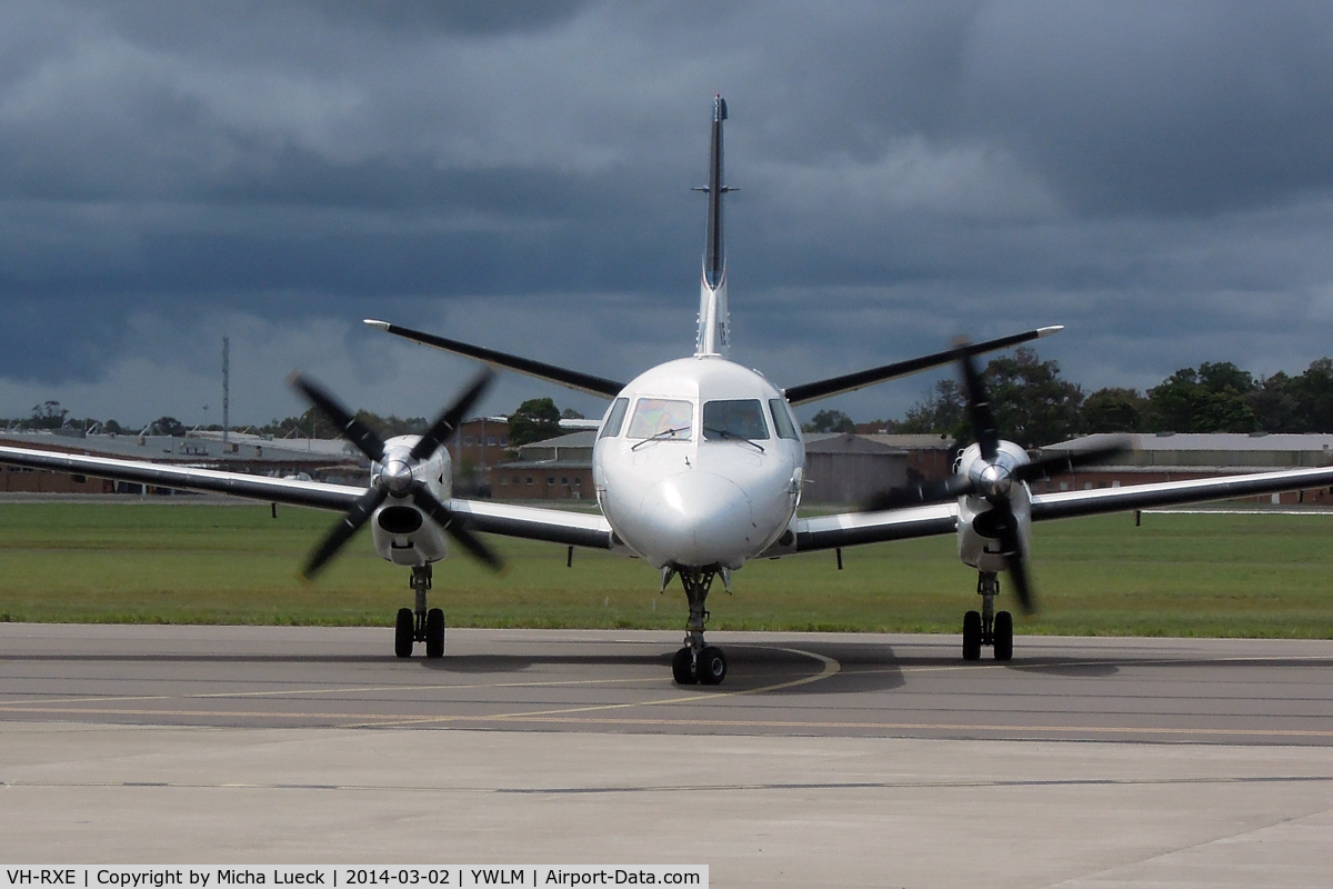 VH-RXE, 1991 Saab 340B C/N 340B-275, At Newcastle