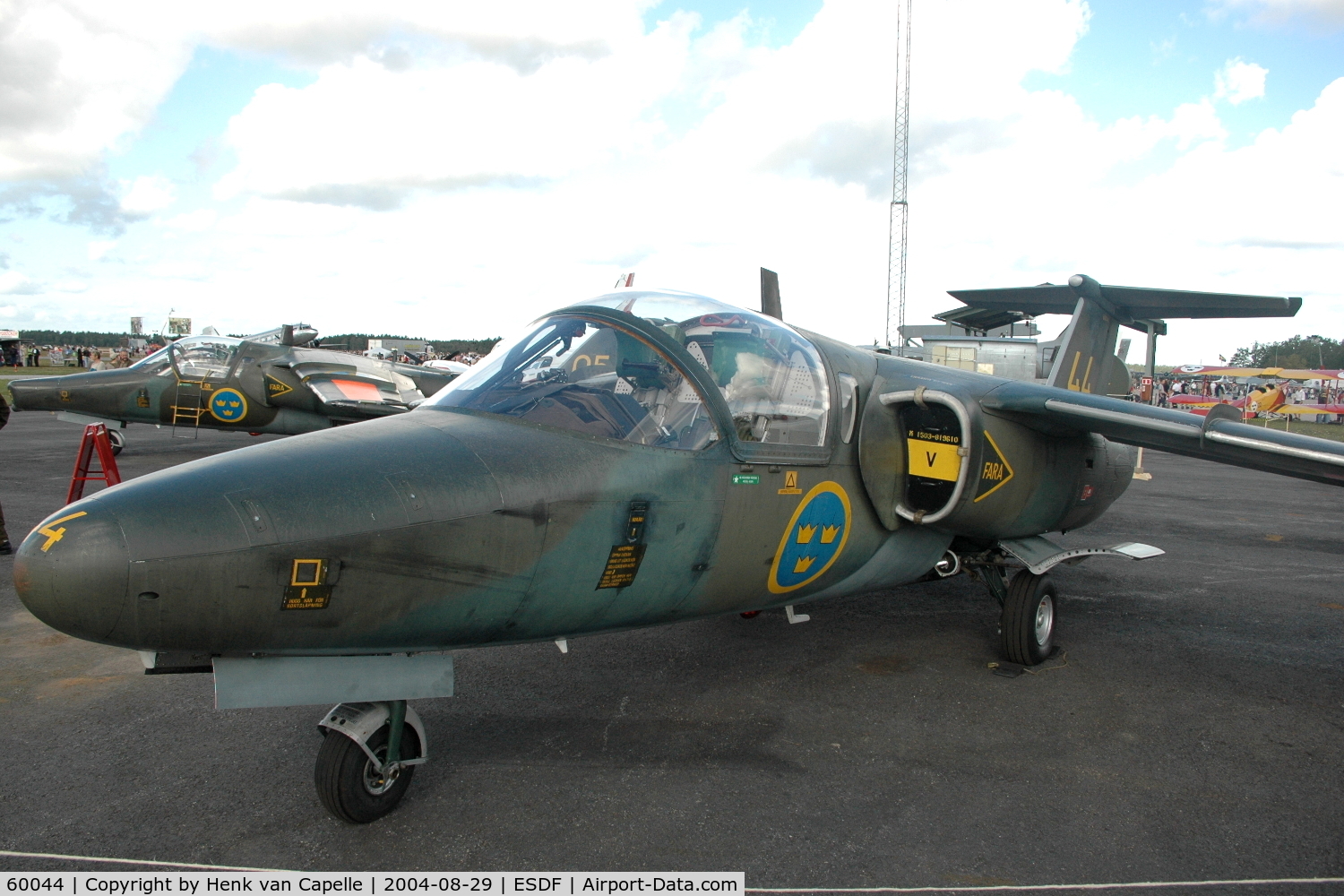 60044, Saab Sk.60B C/N 600-44, Saab Sk60B of the Swedish Air Force at Ronneby Air Base, Sweden.