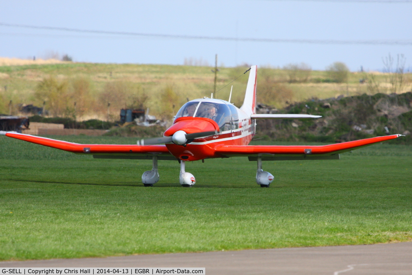 G-SELL, 1976 Robin DR-400-180 Regent Regent C/N 1153, at Breighton's 'Early Bird' Fly-in 13/04/14