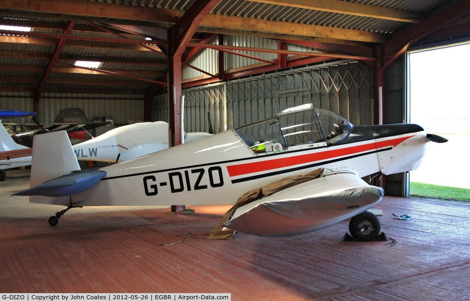 G-DIZO, 1965 Jodel D-120 Paris-Nice C/N 326, Hangared