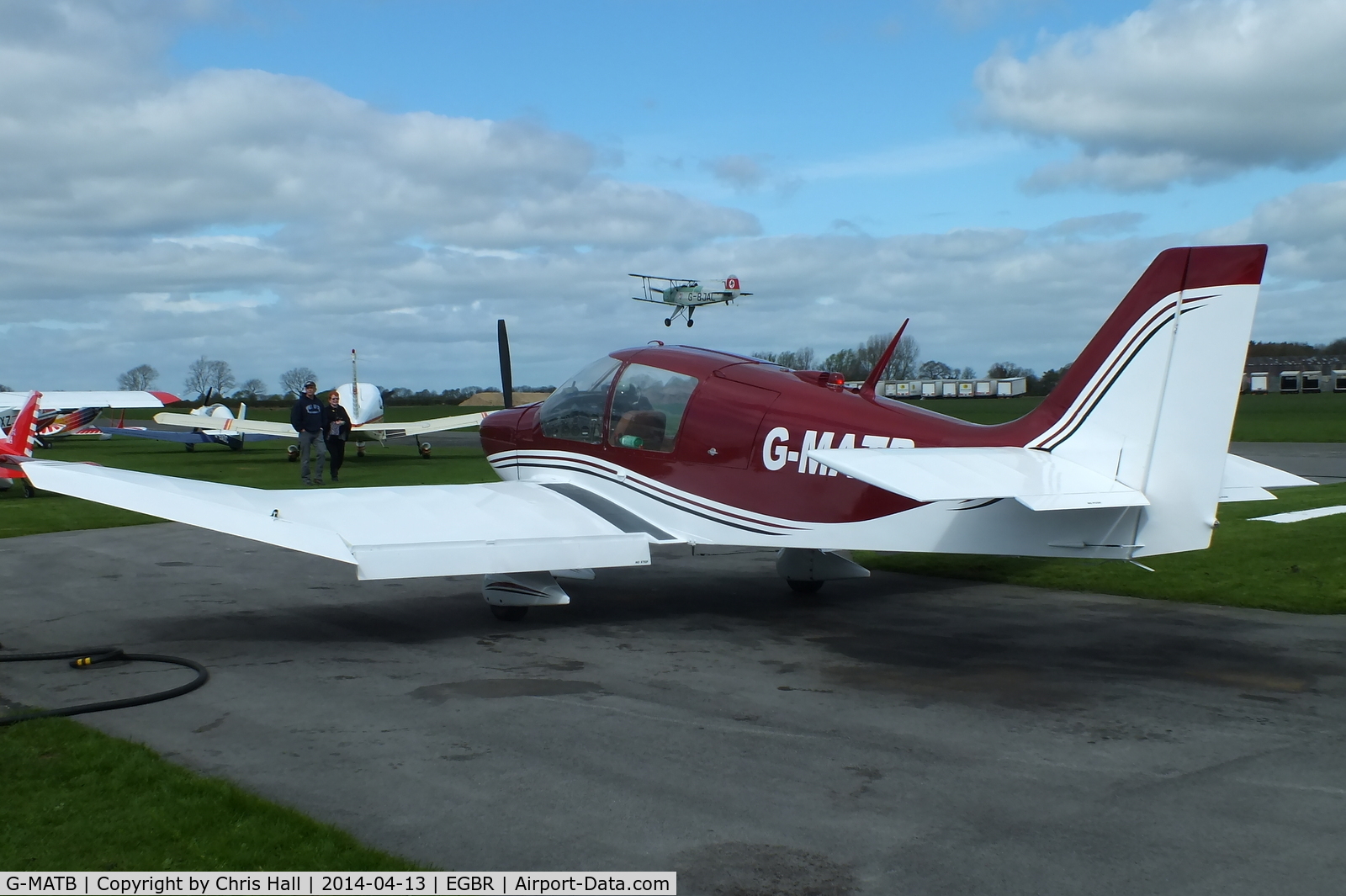 G-MATB, 1972 Robin DR-400-160 Chevalier C/N 735, at Breighton's 'Early Bird' Fly-in 13/04/14