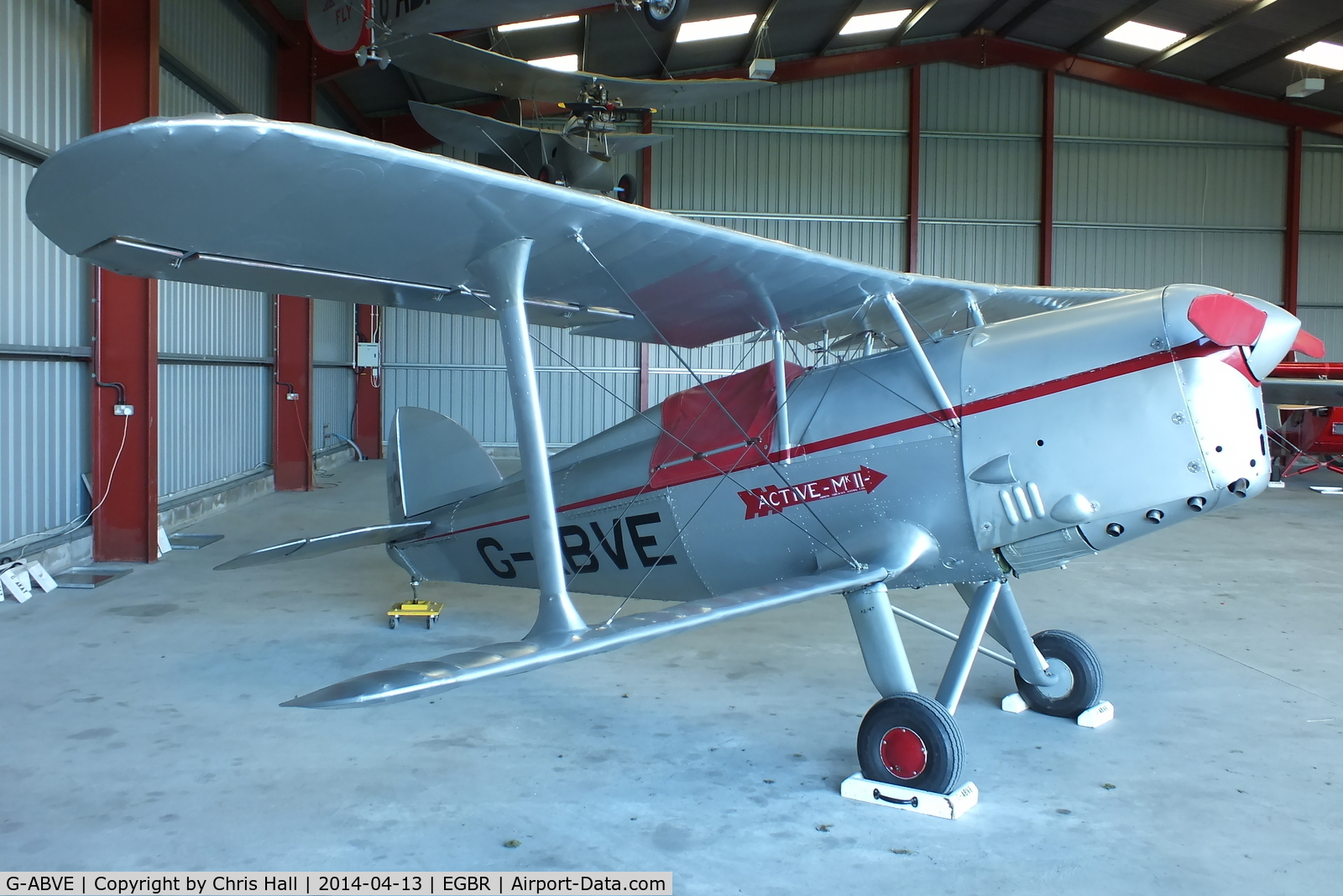 G-ABVE, 1932 Arrow Active 2 C/N 2, at Breighton's 'Early Bird' Fly-in 13/04/14