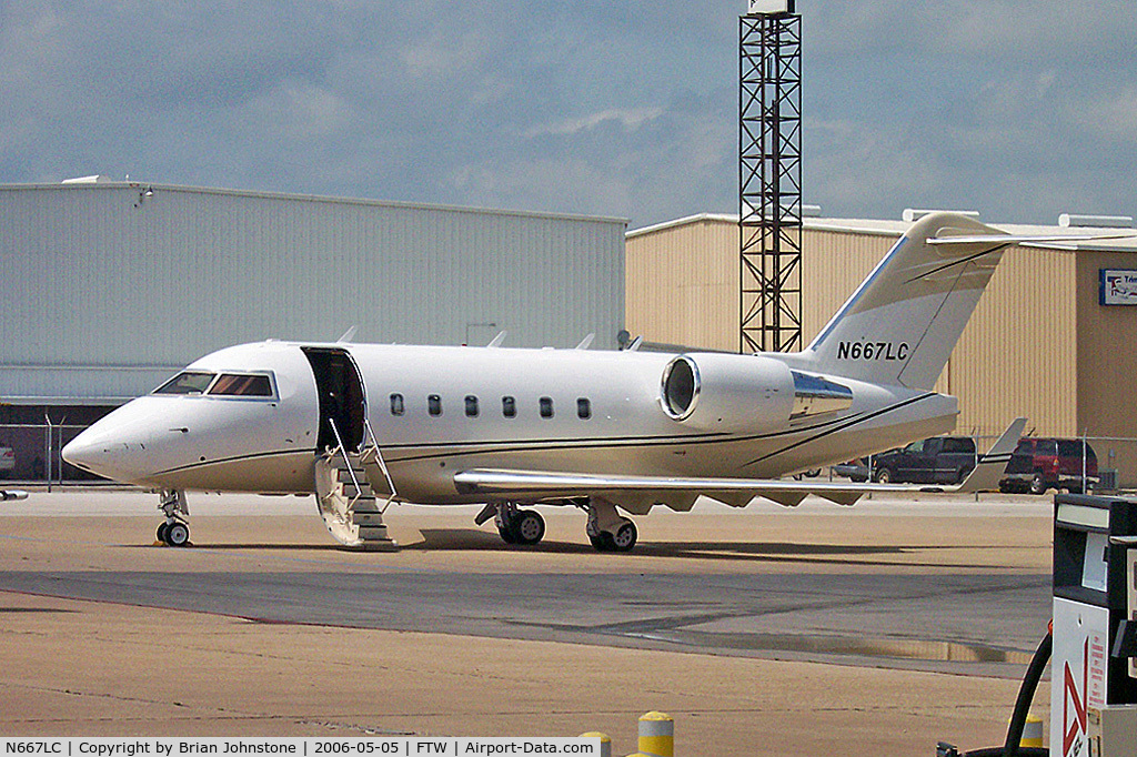 N667LC, 2007 Bombardier Challenger 604 (CL-600-2B16) C/N 5740, N667LC Canadair CL-600-2B16 Challenger 604 FTW 5.5.06