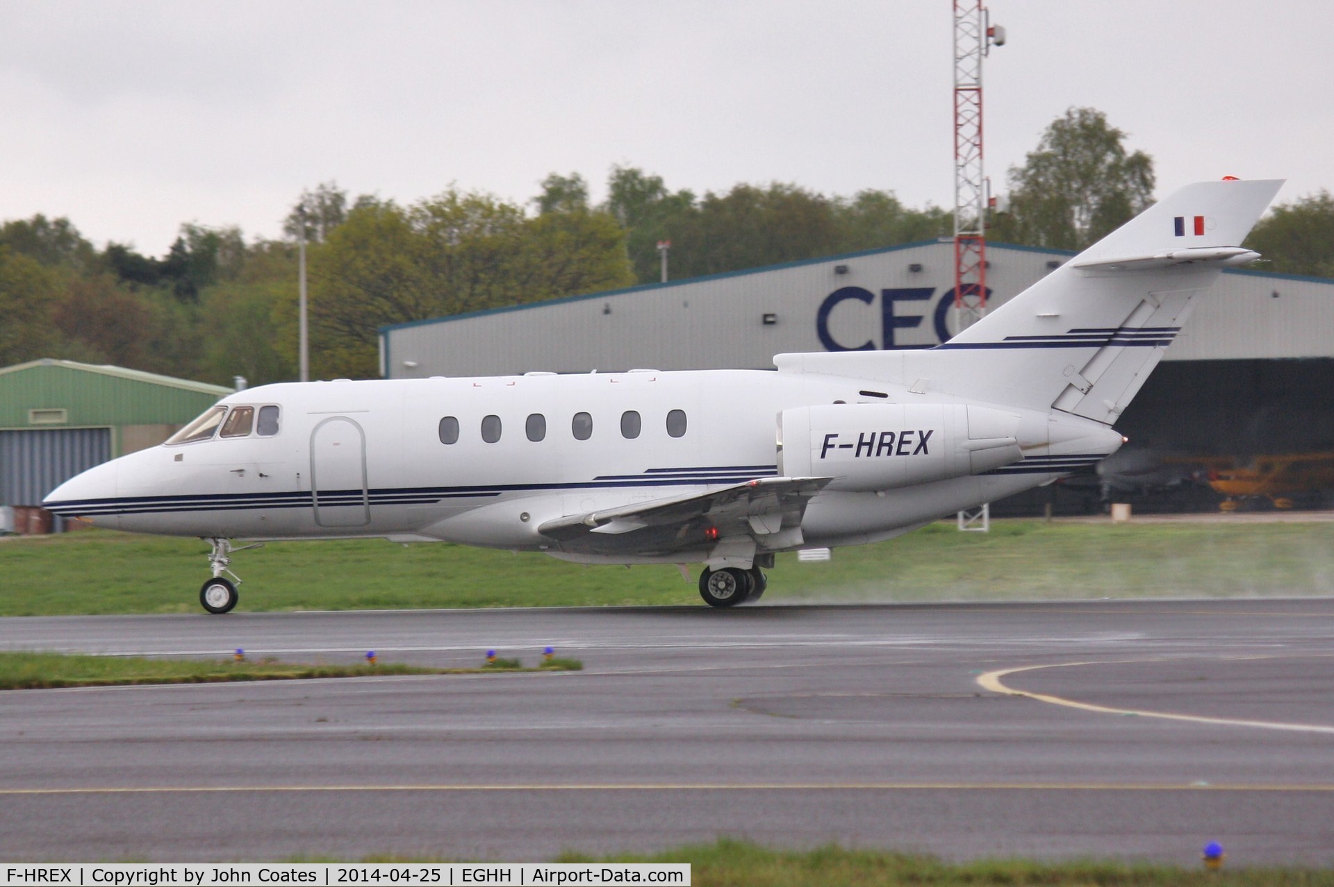 F-HREX, 1997 Raytheon Hawker 800XP C/N 258335, Departing to Biggin Hill after weather diversion
